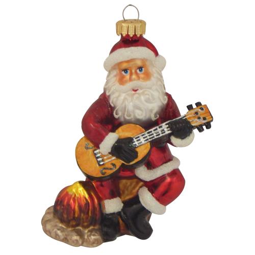 Gitarre spielender Weihnachtsmann 11cm (VE)